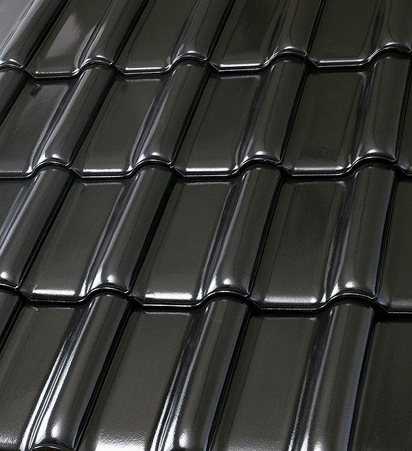 Керамическая черепица Roben FLANDERNplus schwarz-matt