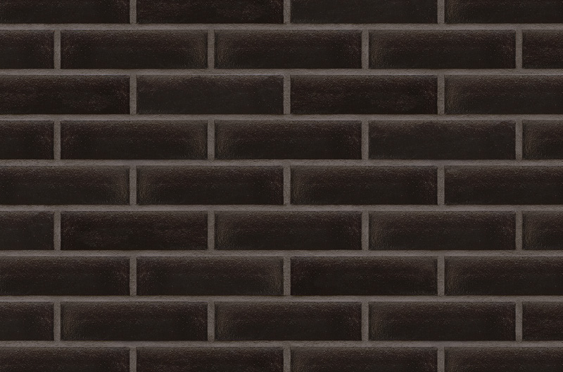 Глазурованная клинкерная плитка для фасада Onyx black (17) Ониксовый черный