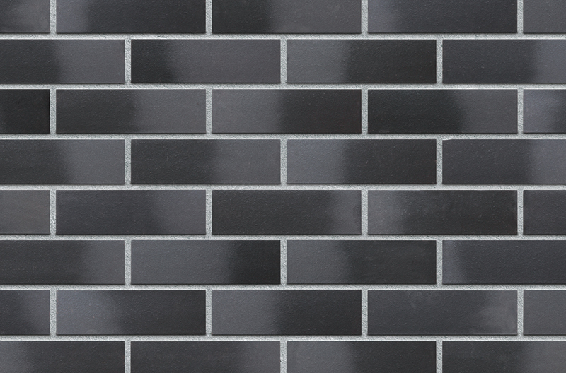Клинкерная фасадная плитка Black diamond (33) Черный алмаз
