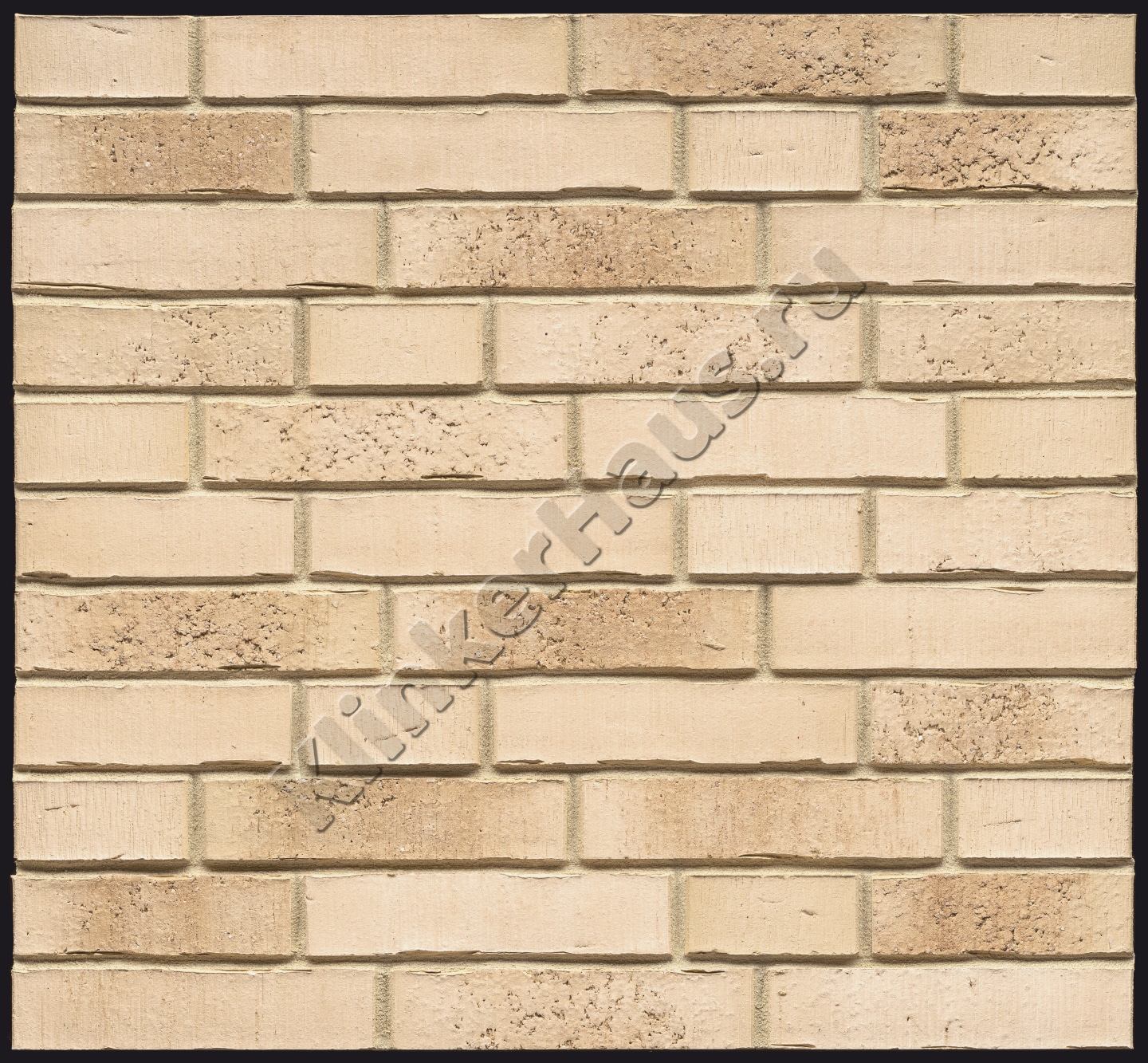 Облицовочный кирпич ручной формовки Feldhaus klinker K914DF vario crema sabbia