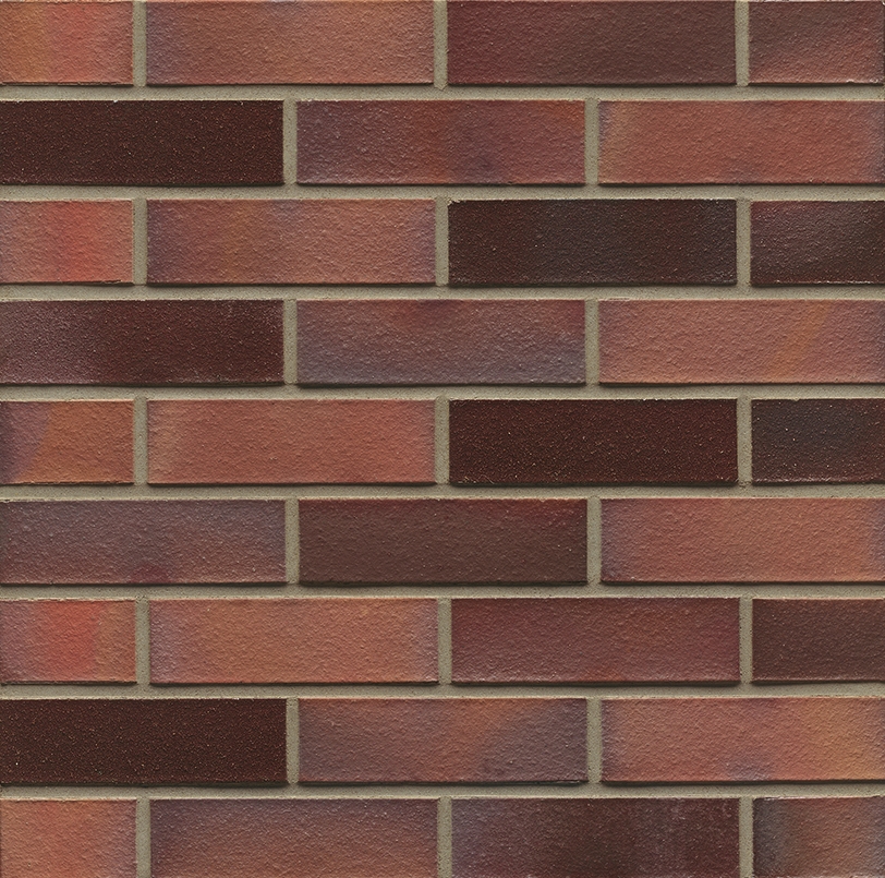 Клинкерный кирпич MUHR NF 04 Rotbraun-bunt edelglanz glatt
