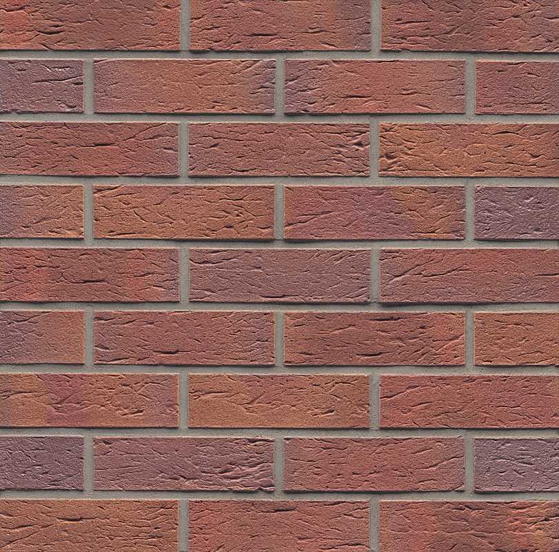 Клинкерный кирпич MUHR NF 04 Rotbraun-bunt rustik