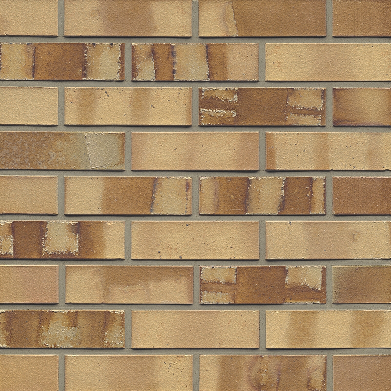 Клинкерный кирпич MUHR NF 06 Hellbraun-bunt spezial glatt