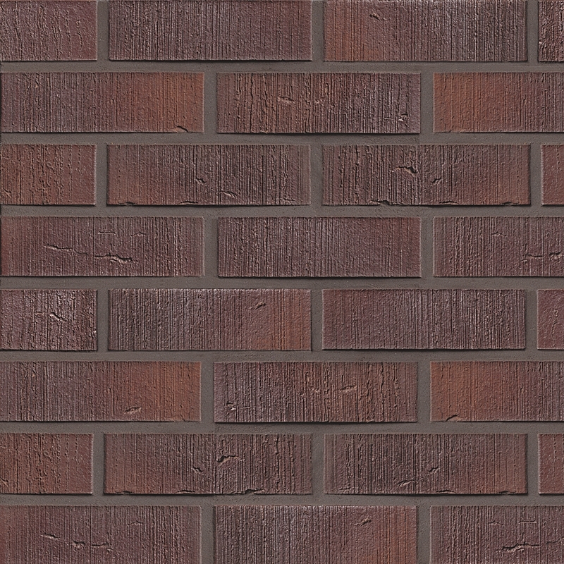 Клинкерный кирпич MUHR NF 10 Violettblau geflammt Raustrich