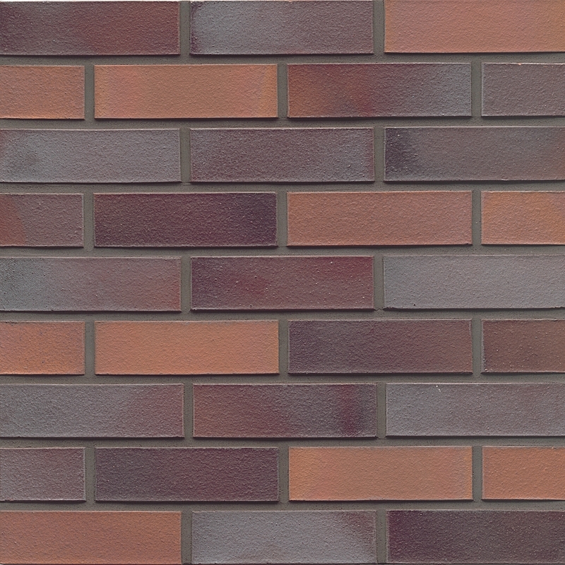 Клинкерный кирпич MUHR NF 12 Blaurot-bunt glatt