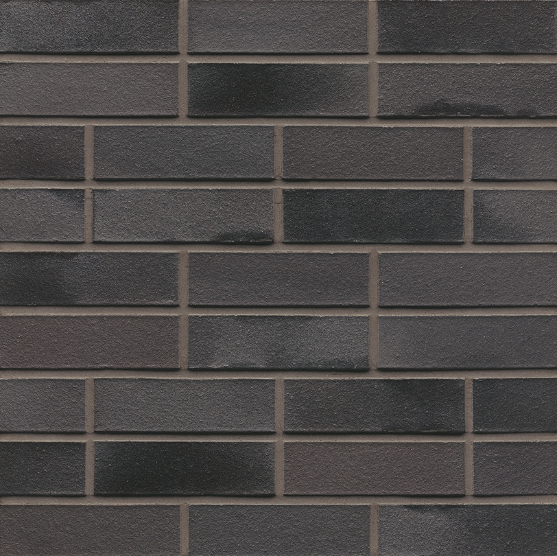 Клинкерный кирпич MUHR NF 15 Schwarz-bunt edelglanz glatt