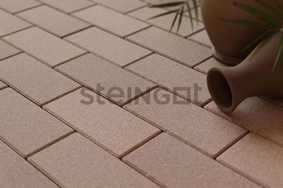 Тротуарная плитка Steingot Прямоугольник Бежевый (верхний прокрас