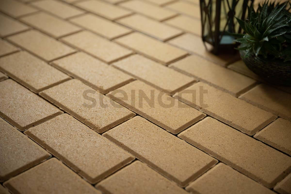 Тротуарная плитка Steingot Прямоугольник Желтый (верхний прокрас)