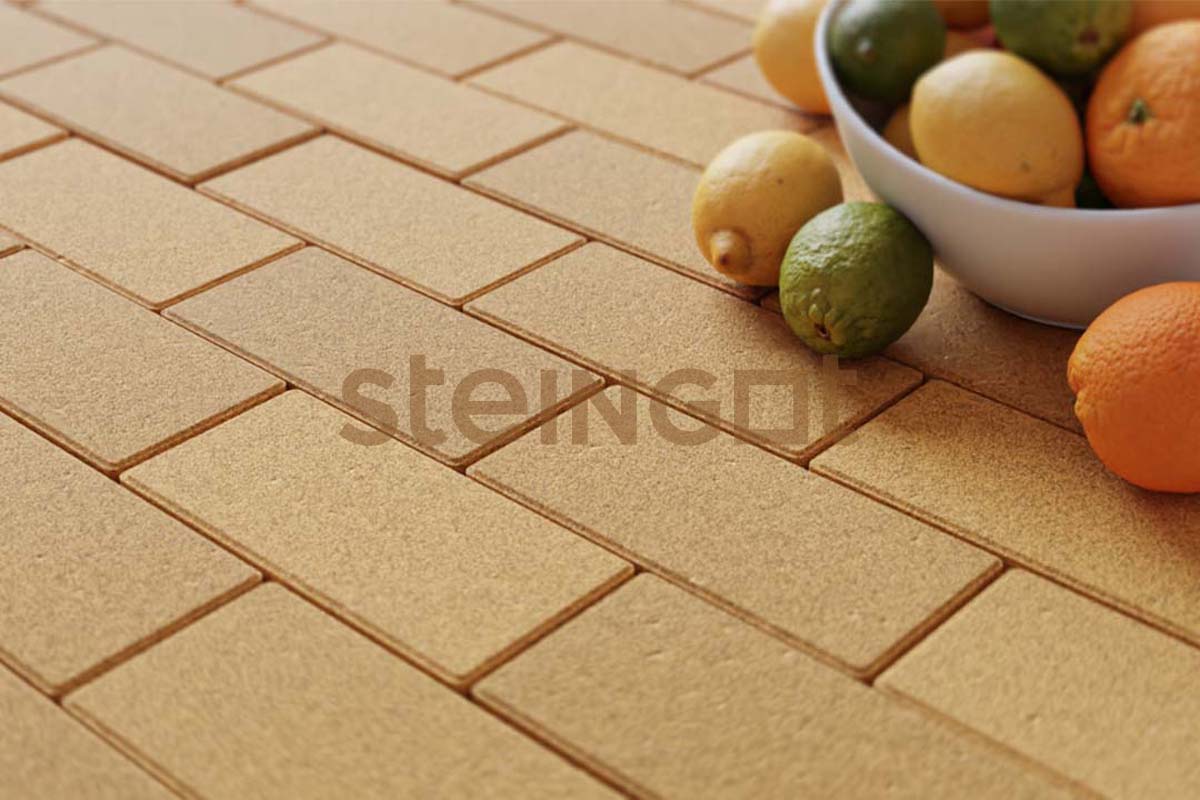 Тротуарная плитка Steingot Прямоугольник Желтый 60 (верхний прокрас